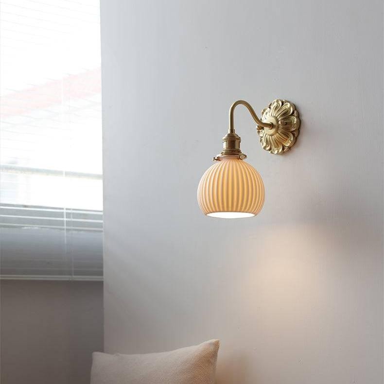 Wandlamp van messingkeramiek HL1790