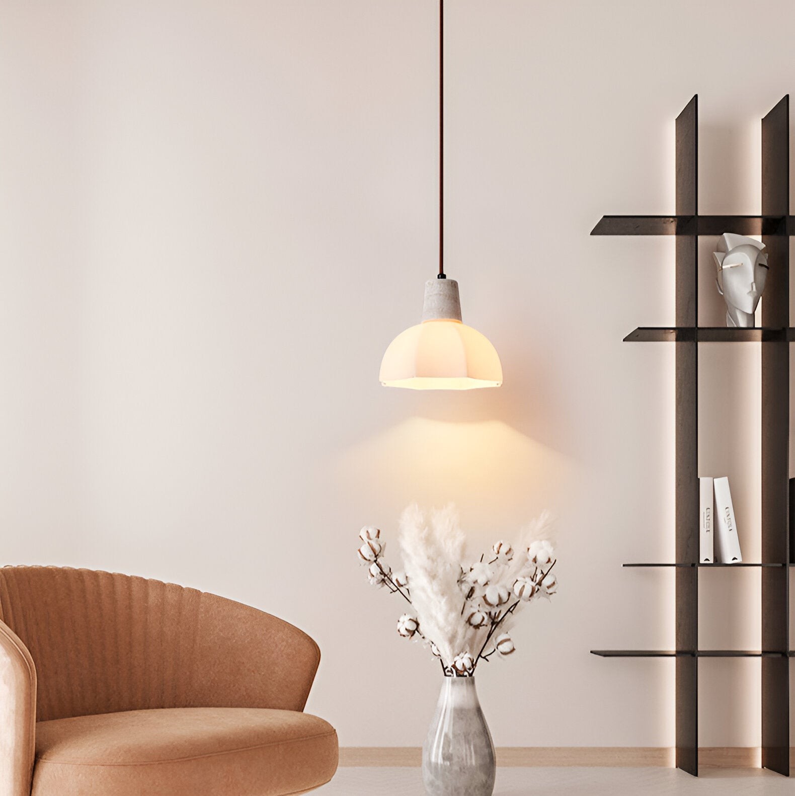 Romantische bloementravertijn hanglamp HL1249