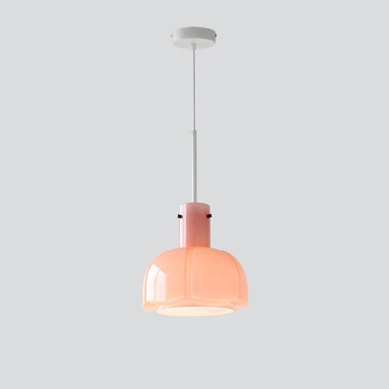 Middeleeuwse stijl glazen knop hanglamp HL619