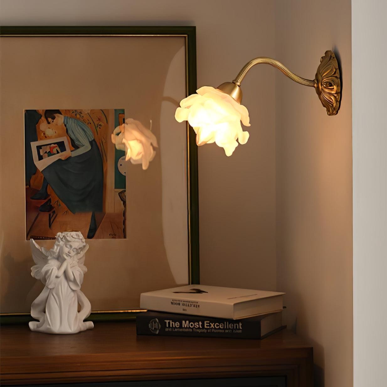 Messing Rozen Wandlamp HL394