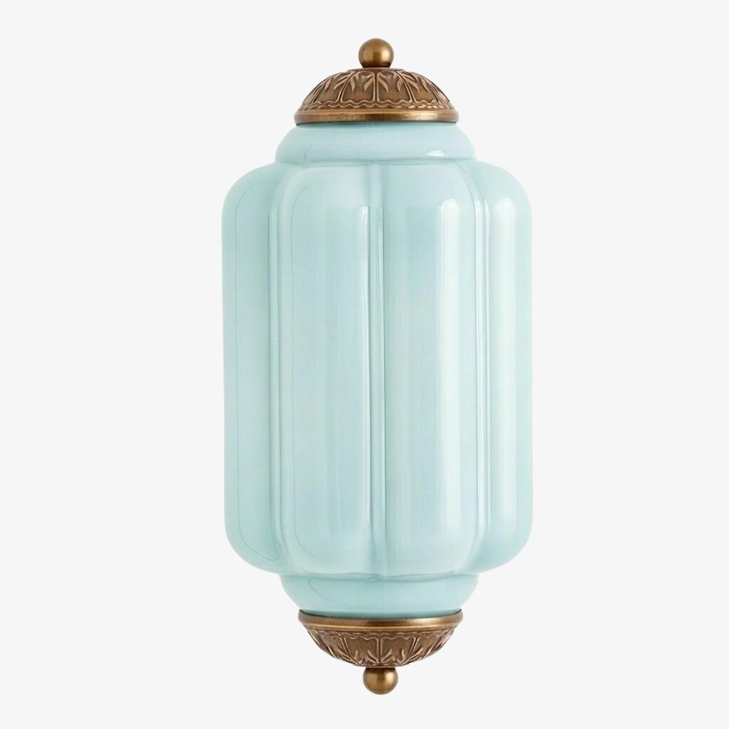 Eloise Messing Wandlamp – Elegante Melkglas Vintage Verlichting HL1652