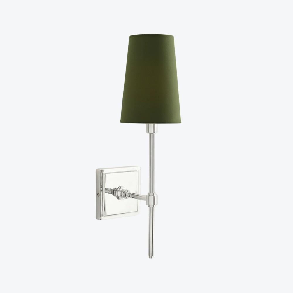 Derlina Witte Linnen Wandlamp – Retro Metalen Verlichtingsarmatuur met Meerdere Hoofden HL1433