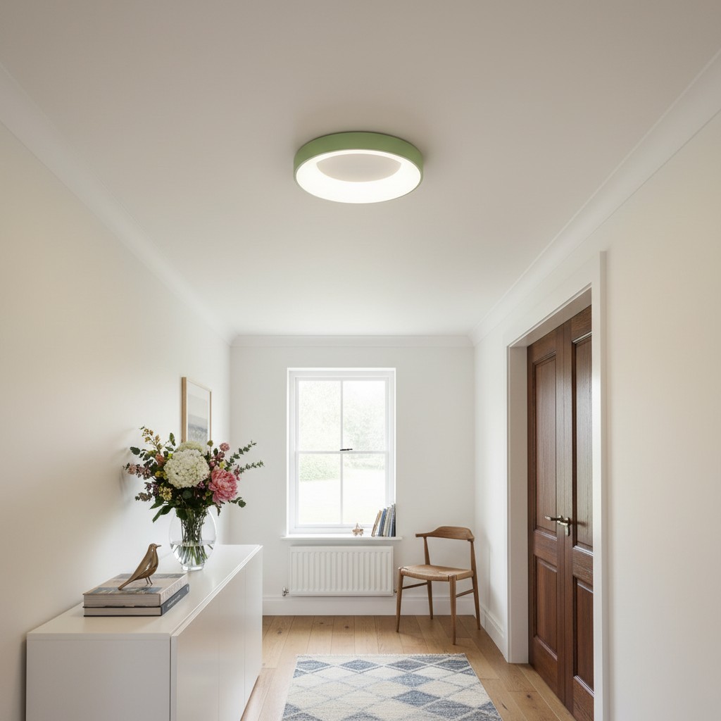 Lumiflexa Moderne Ronde Plafondlamp met Acryl Kap voor Slaapkamer en Hal HL2319