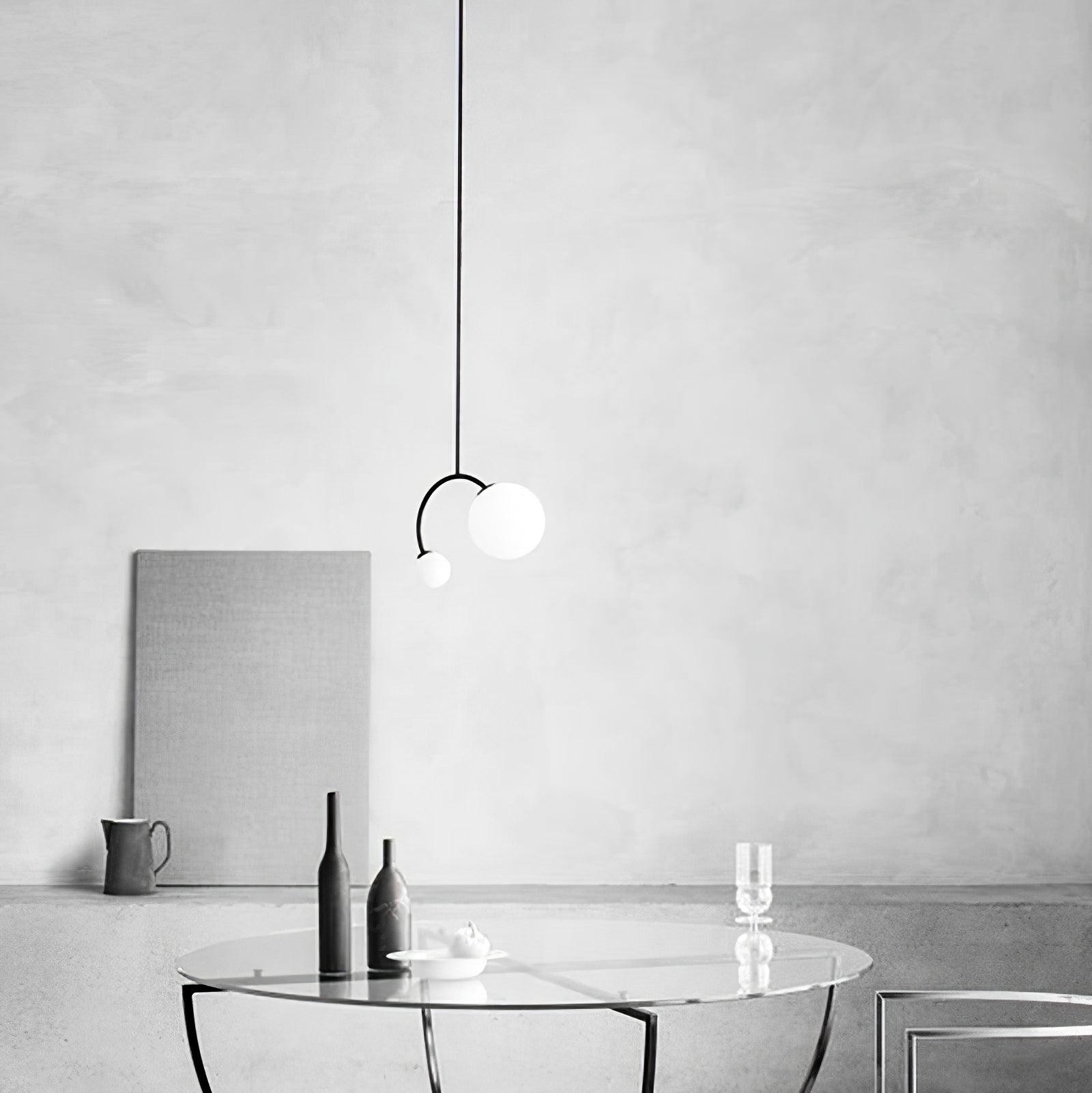 Creatieve dubbele glazen hanglamp HL365