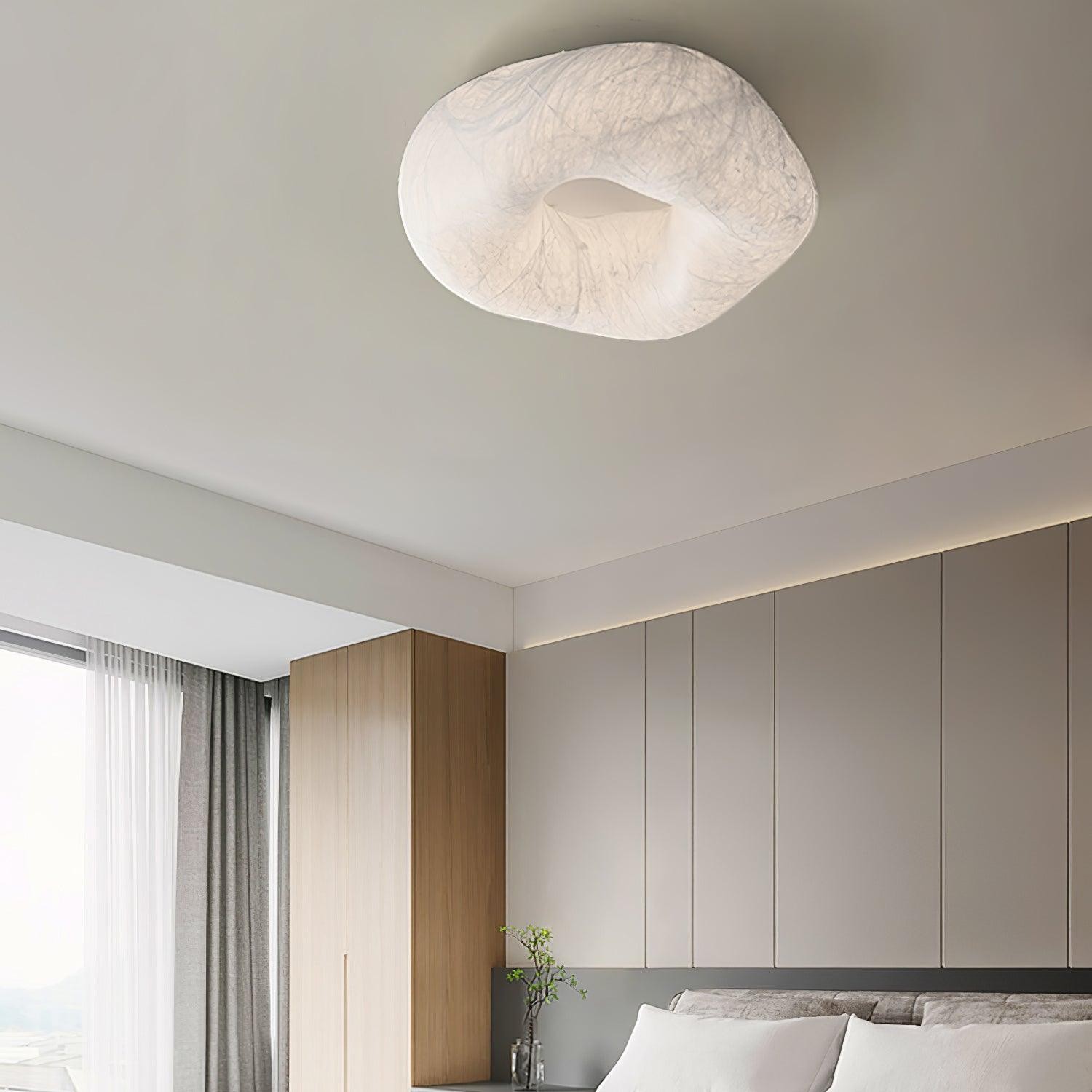 Moderne eenvoudige zijden LED-plafondlamp voor de woonkamer HL920