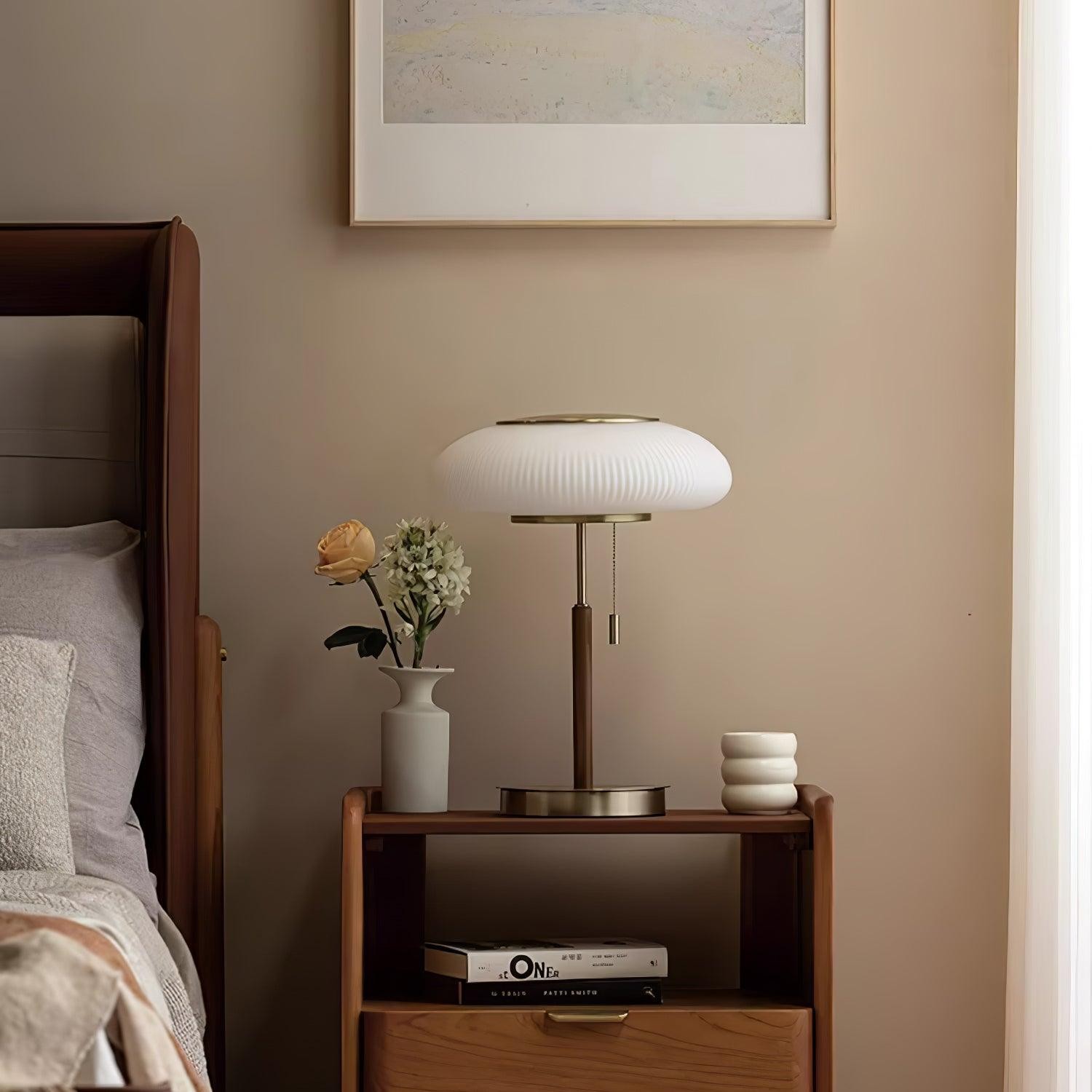 Witte prachtige luxe mode metalen tafellamp HL719