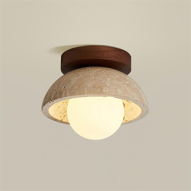 Wabi-Sabi-stijl Travertijn Plafondlamp HL817