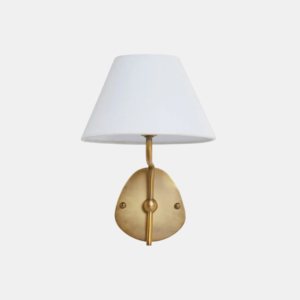 Kulo stoffen wandlamp – moderne wandlamp met dubbele arm van linnen voor de woonkamer HL1785