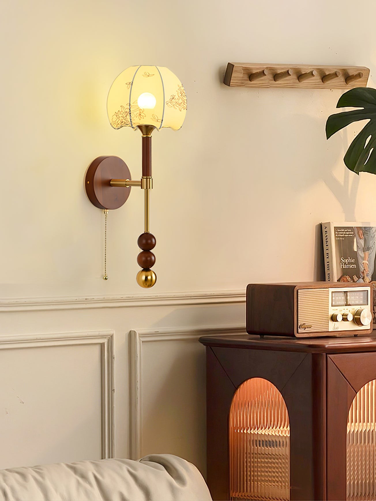 Retro Massief Houten Serie Wandlamp HL769