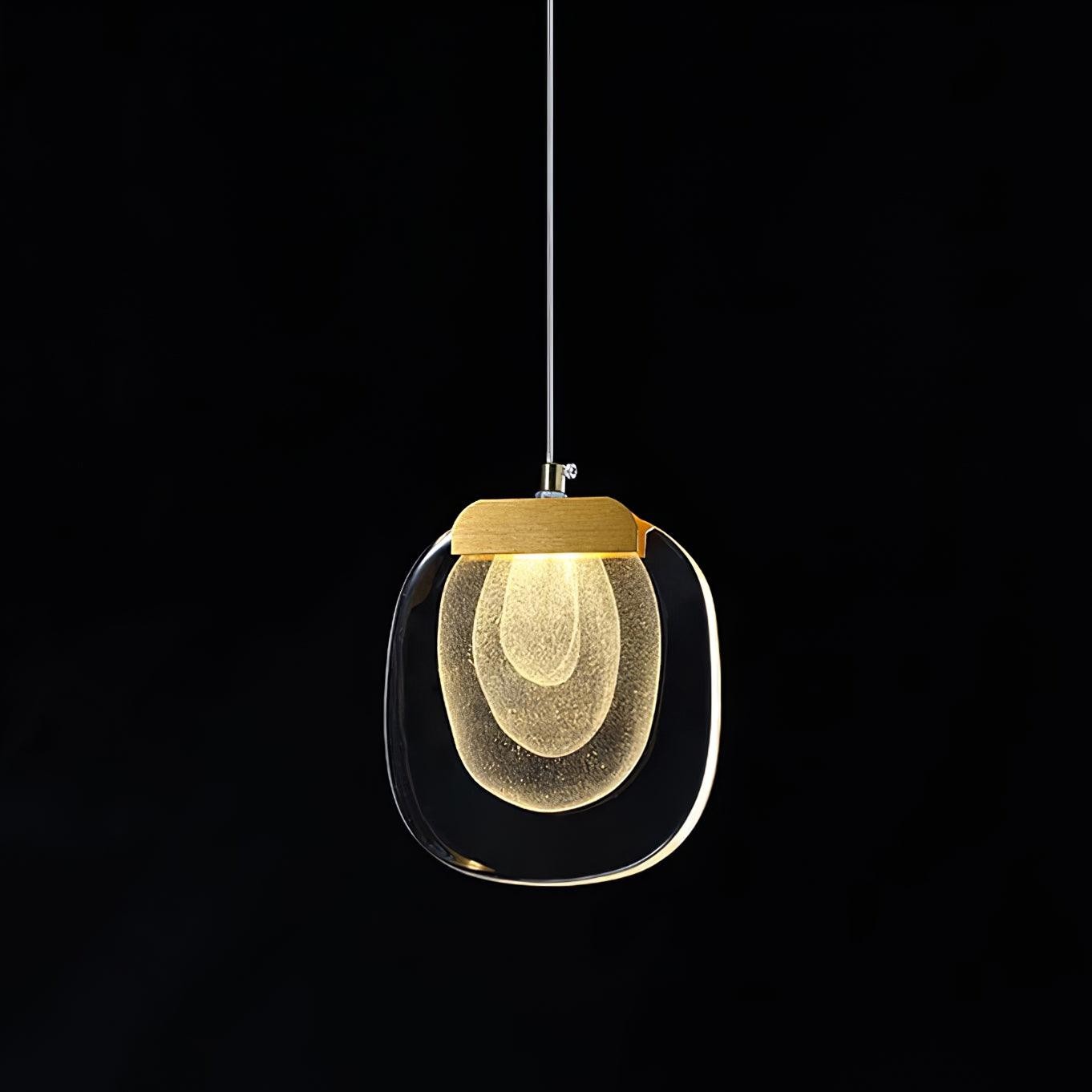 Glazen rimpel hanglamp HL532