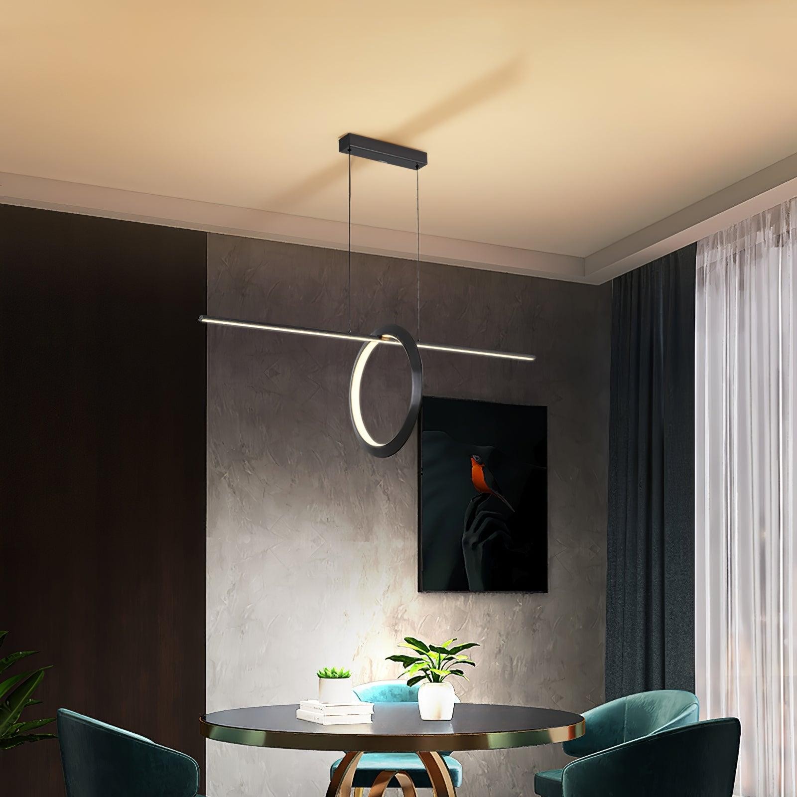 Minimalistische high-end geometrische lijn hanglamp HL557