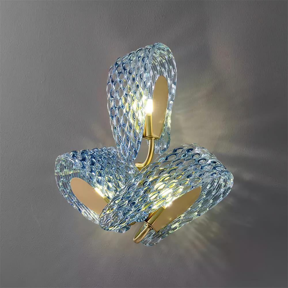 Creatieve Licht Luxe Blauwe Lint Wandlamp HL381