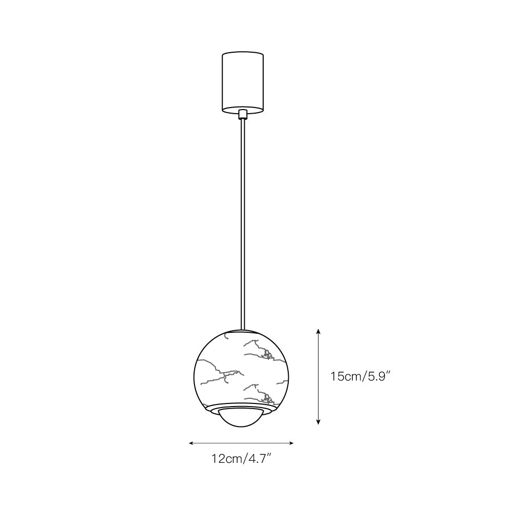 Ferox Alabaster hanglamp HL2975