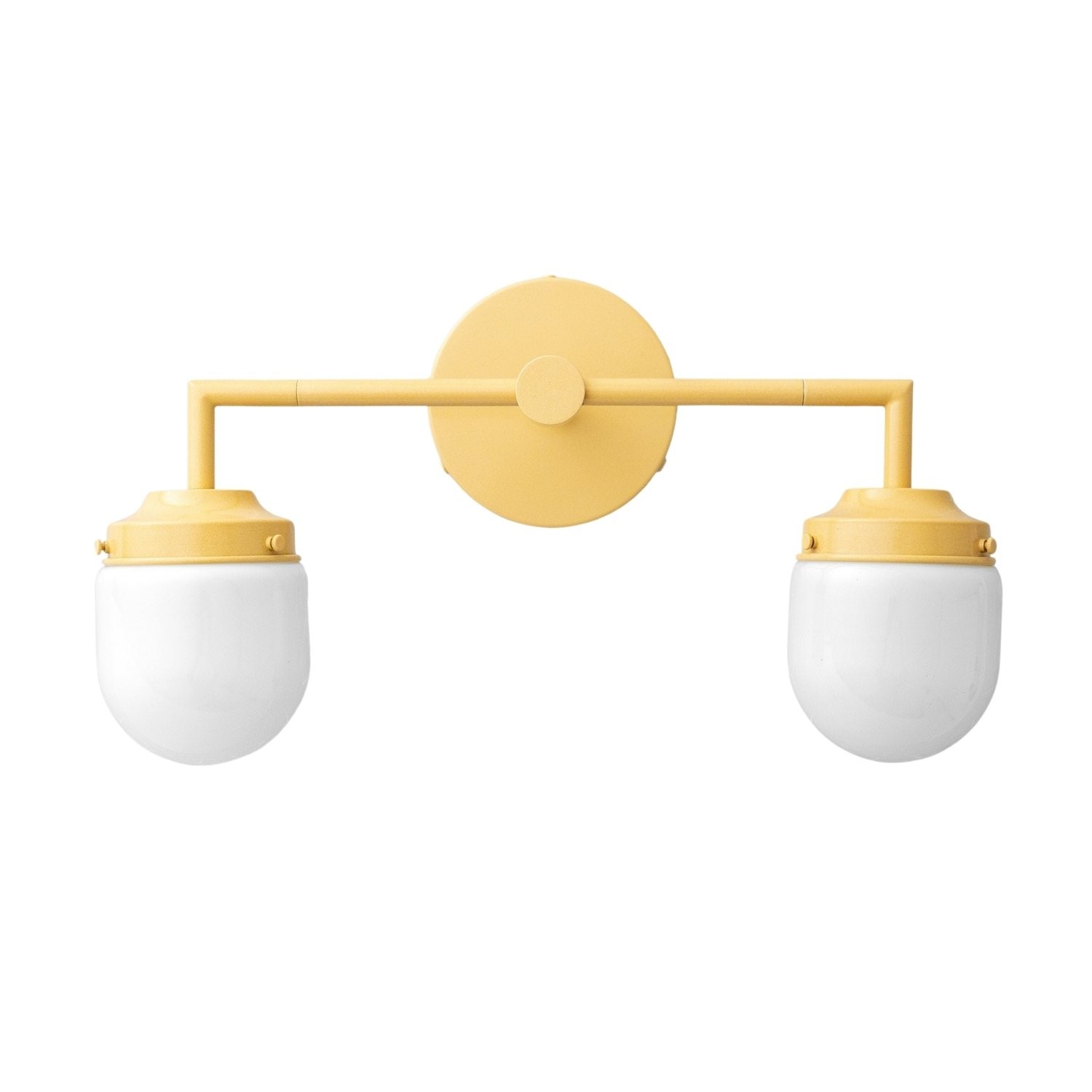 Opaalglas dubbele wastafellamp - Vintage stijl badkamer dubbele wandverlichting HL1665