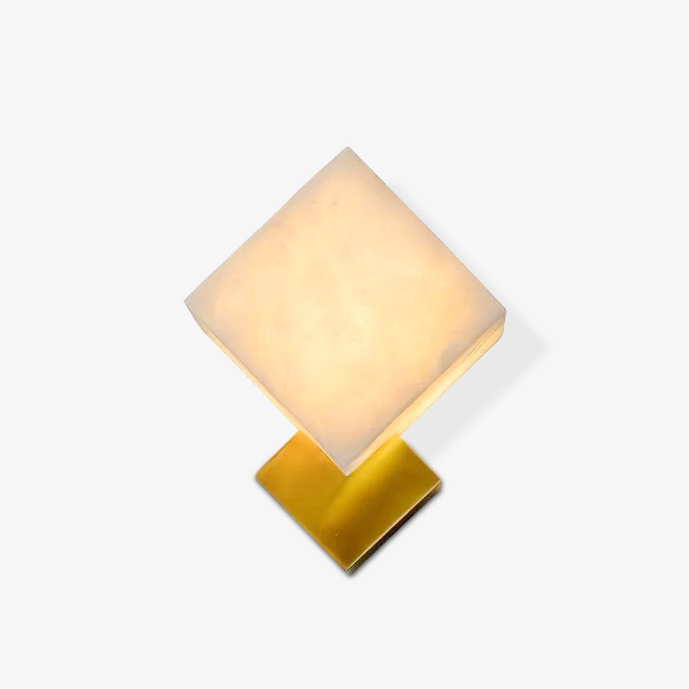 Blokvormige alabaster wandlamp HL2940