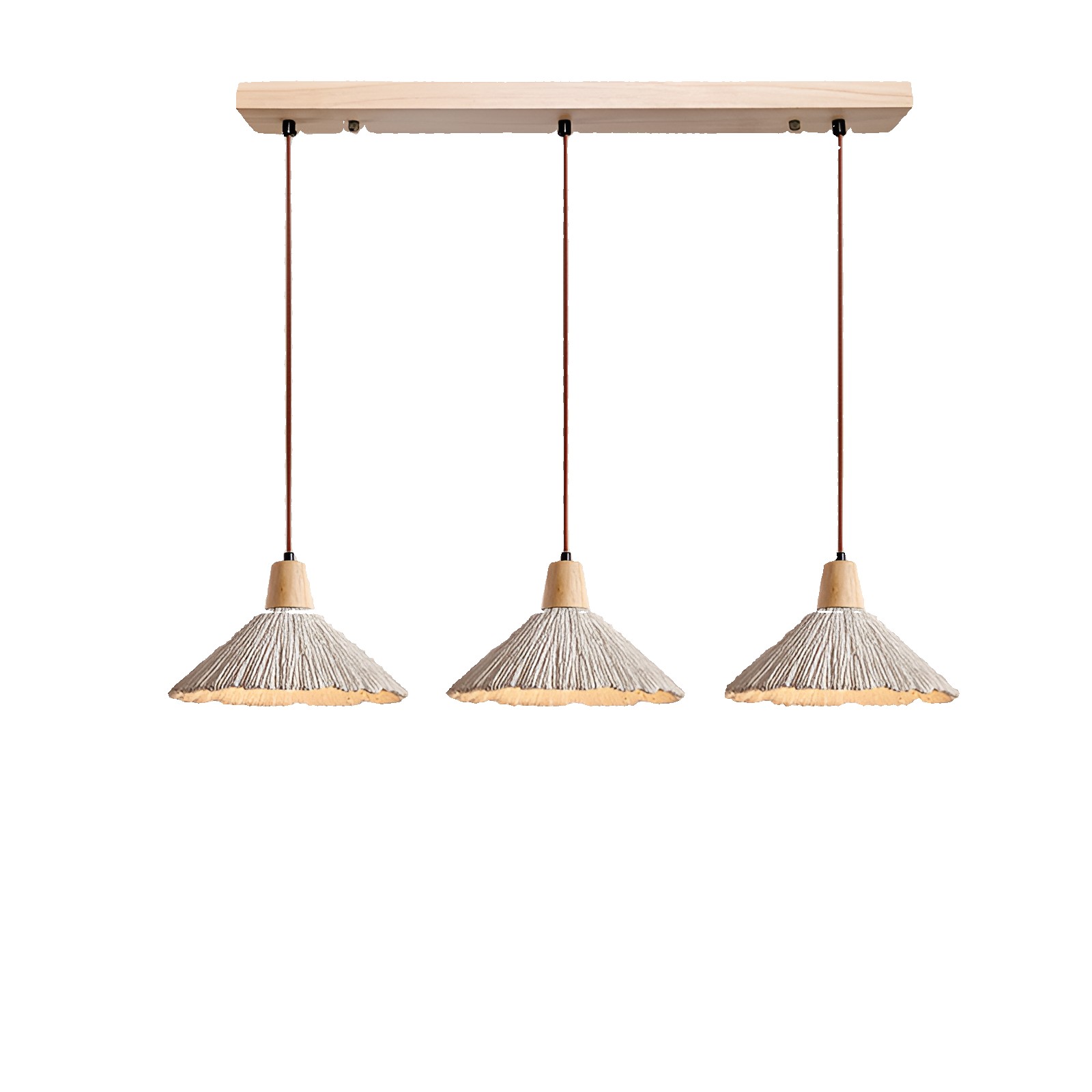 Crème retro Wabi-Sabi LED hanglamp HL3472