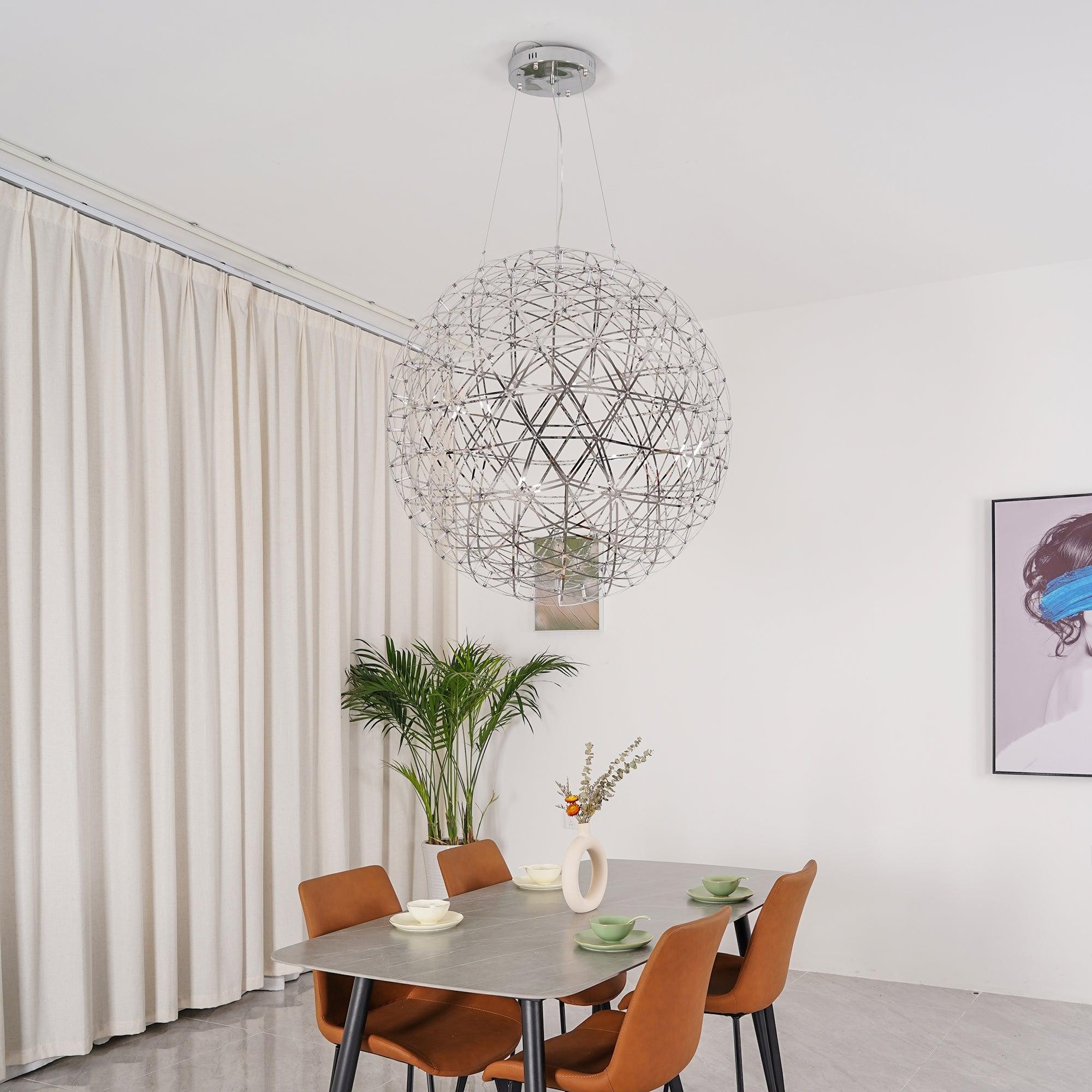 Zilveren Spark Ball hanglamp HL1407