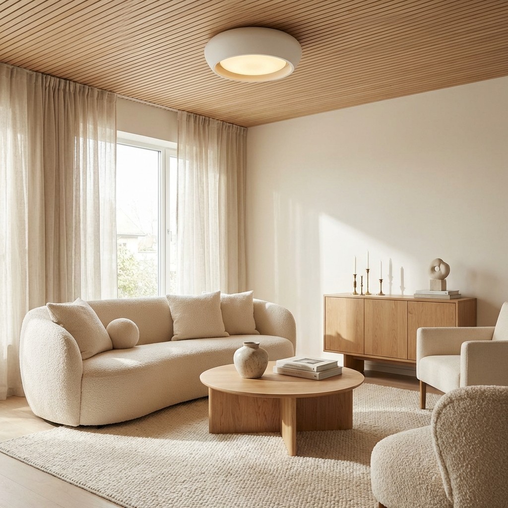Monocem Minimalistische Plafondlamp van Beton – Stijlvolle Inbouwlamp voor de Woonkamer HL2426