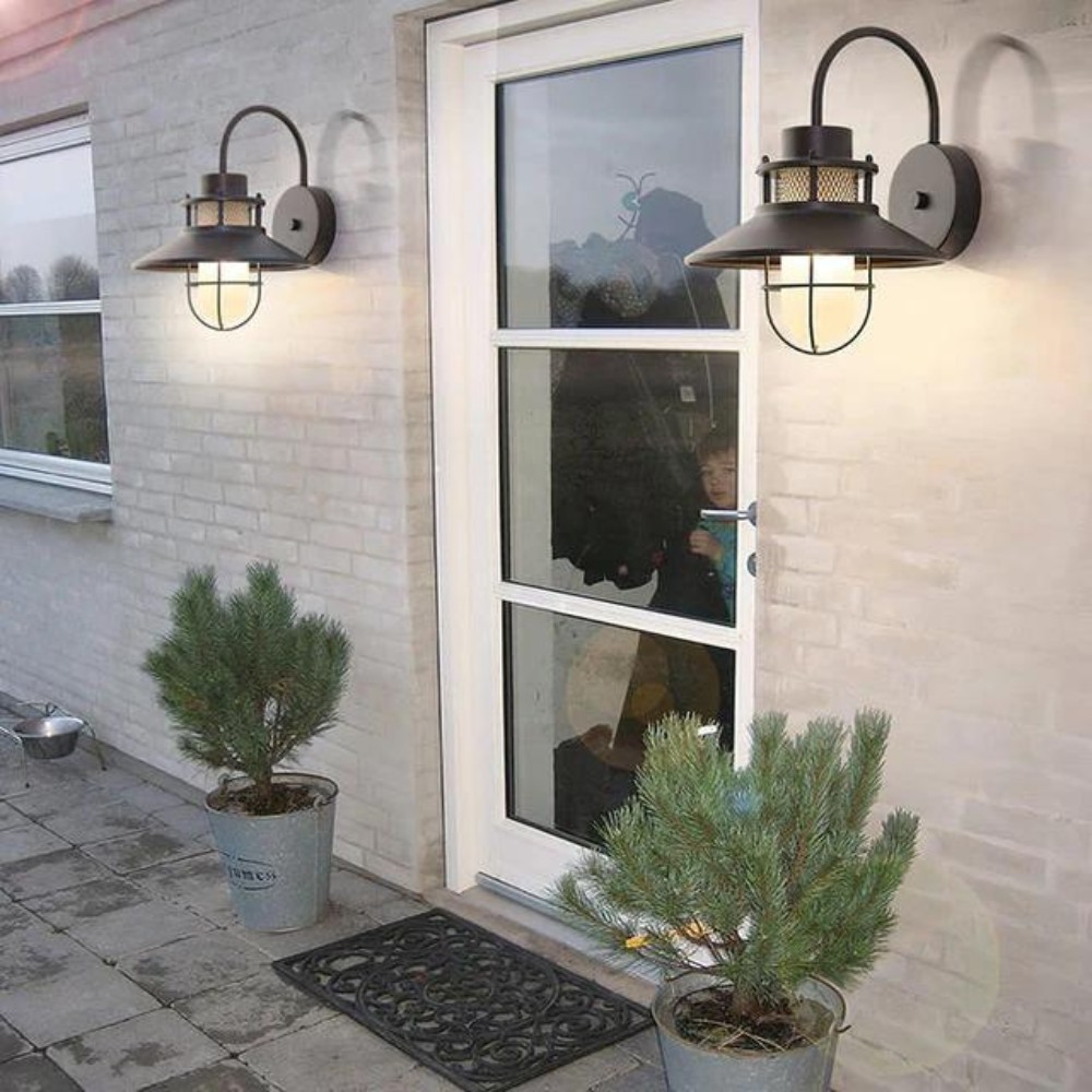 Lichtgevende metalen buitenwandlamp HL3360