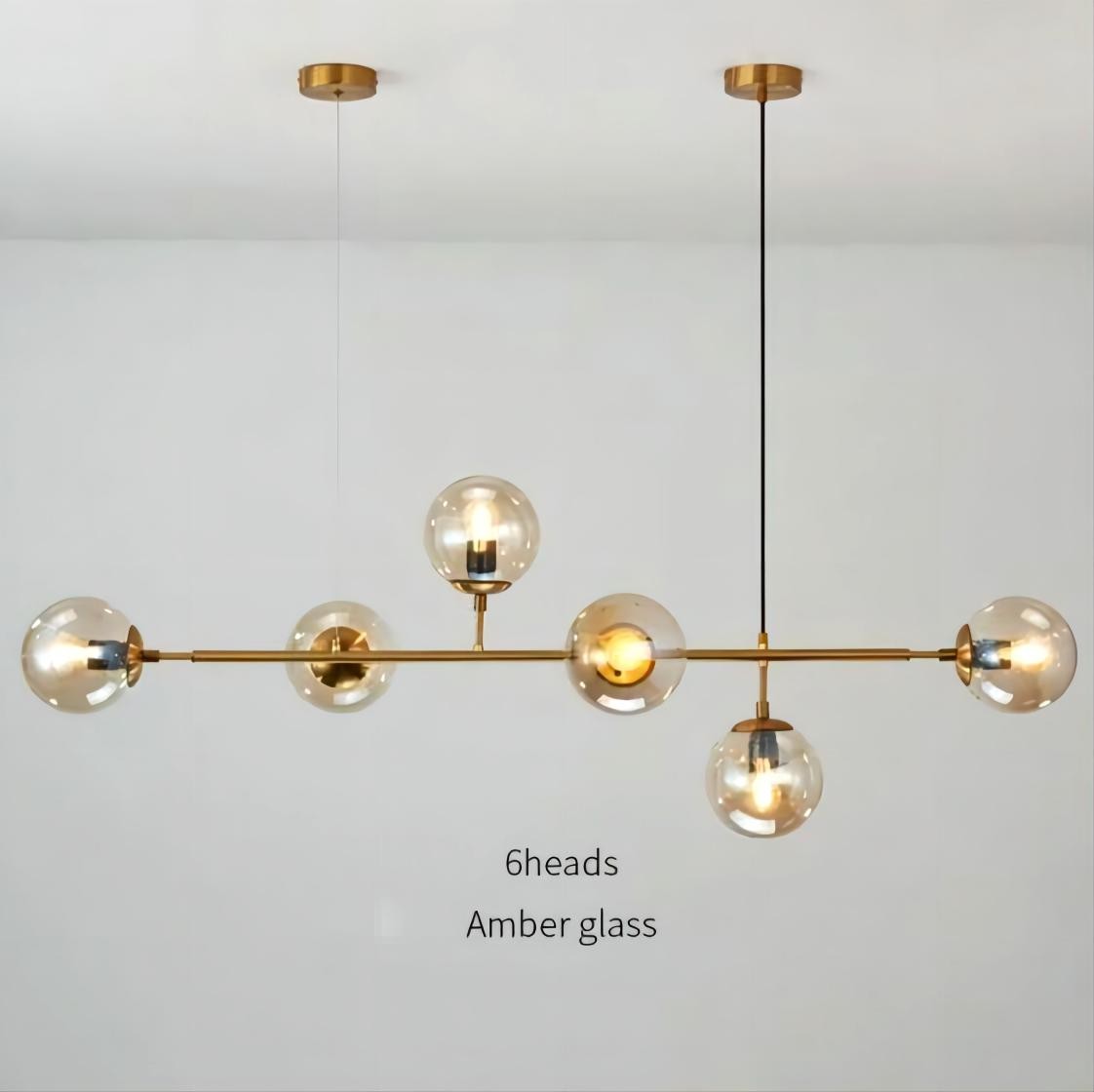 Orb moderne glazen bol hanglamp voor woonkamer
