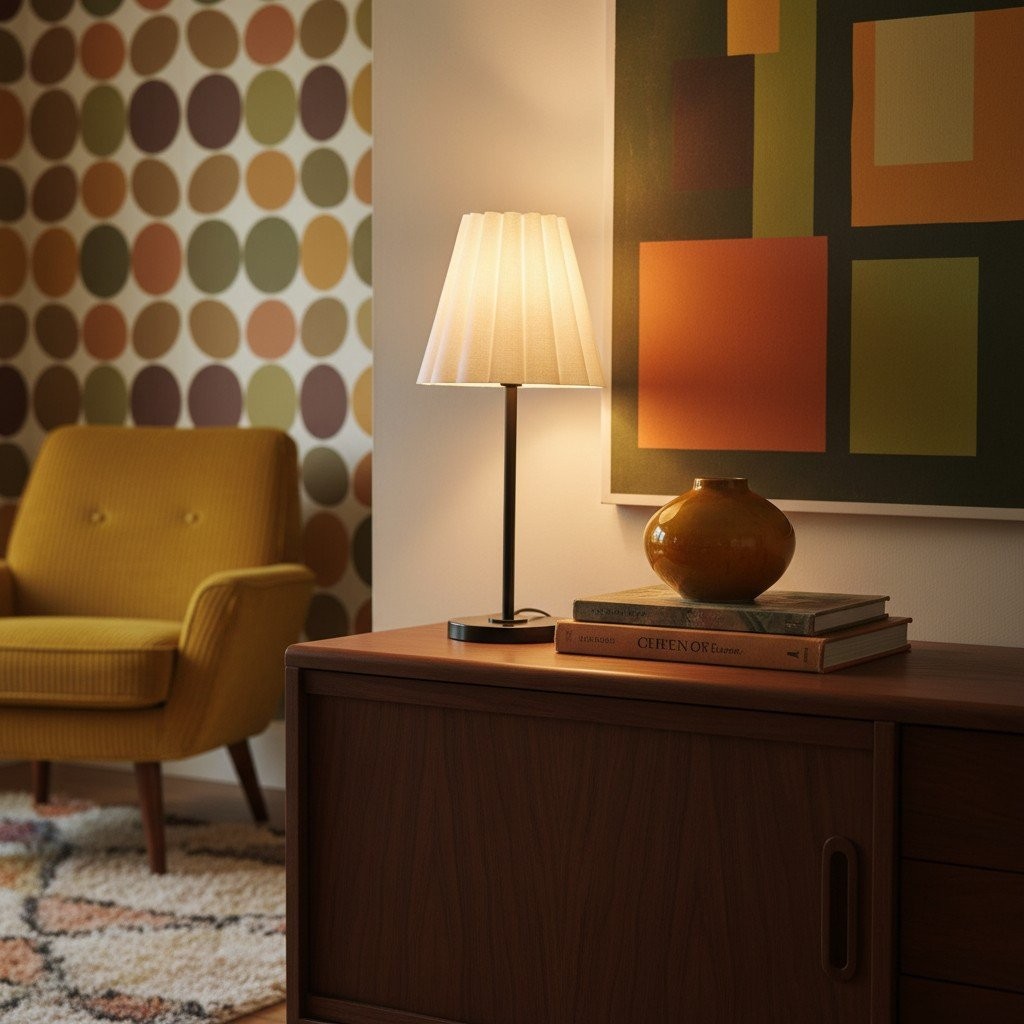 Ruffmeto Transitional Slim Tafellamp - Sculpturale kap voor de woonkamer of slaapkamer HL1851