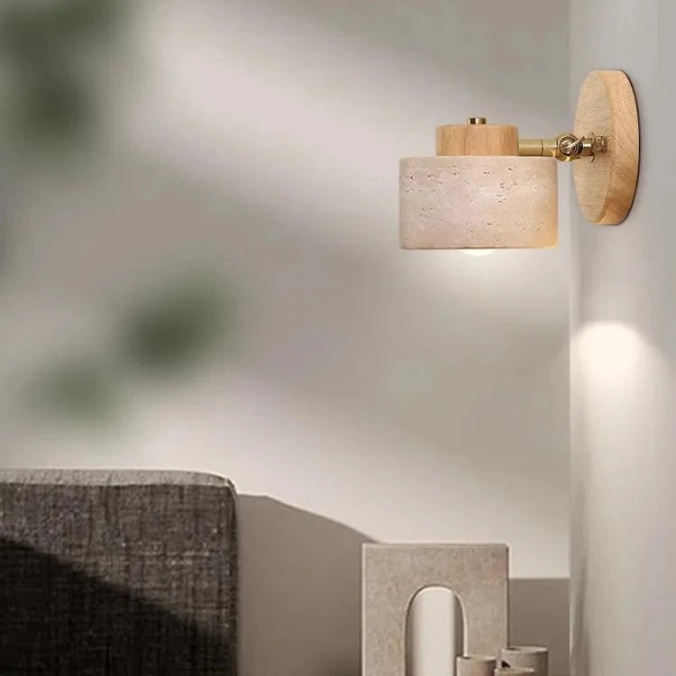 Studie Lezen Minimalistische Travertijn Stenen Wandlamp HL1269
