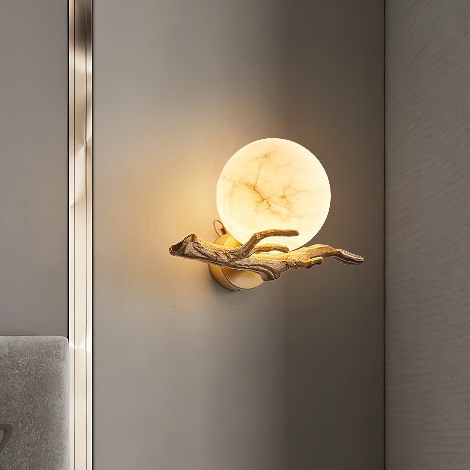 Retro Twigs Alabaster wandlamp HL2988