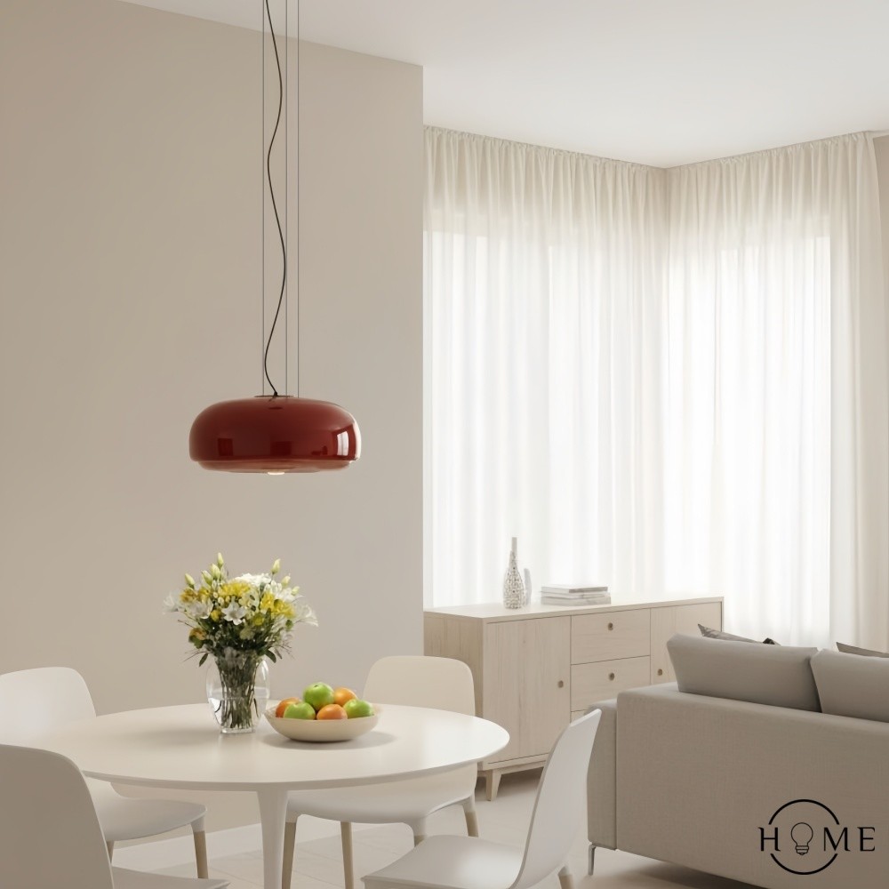 Clinco Macaron Hanglamp met Glas-in-lood - Moderne Hanglamp voor Eetkamer en Slaapkamer HL1098