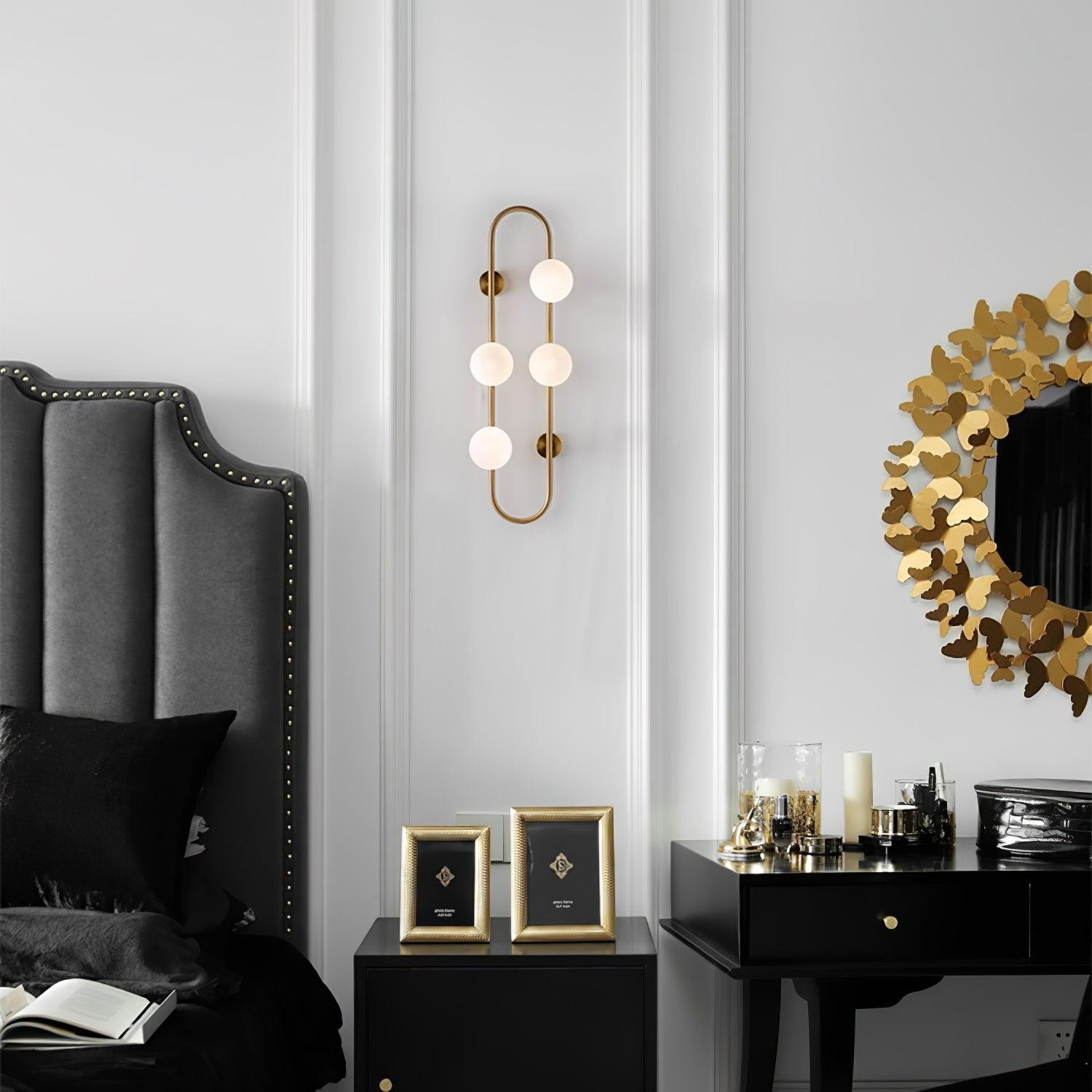 Nordic Modern Geometrische Glazen Bol Wandlamp HL400
