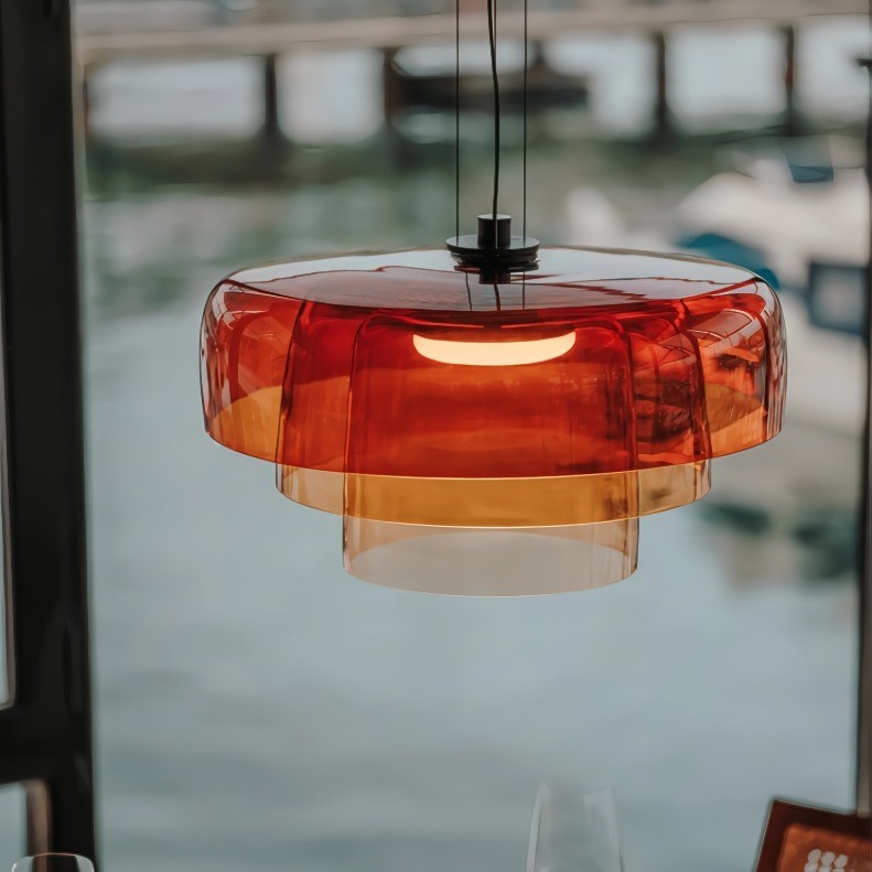Moderne glazen komvormige hanglamp HL05