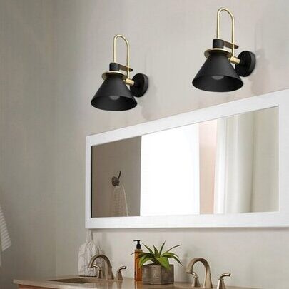 Scandinavische Macaron metalen wandlamp met trompet HL55