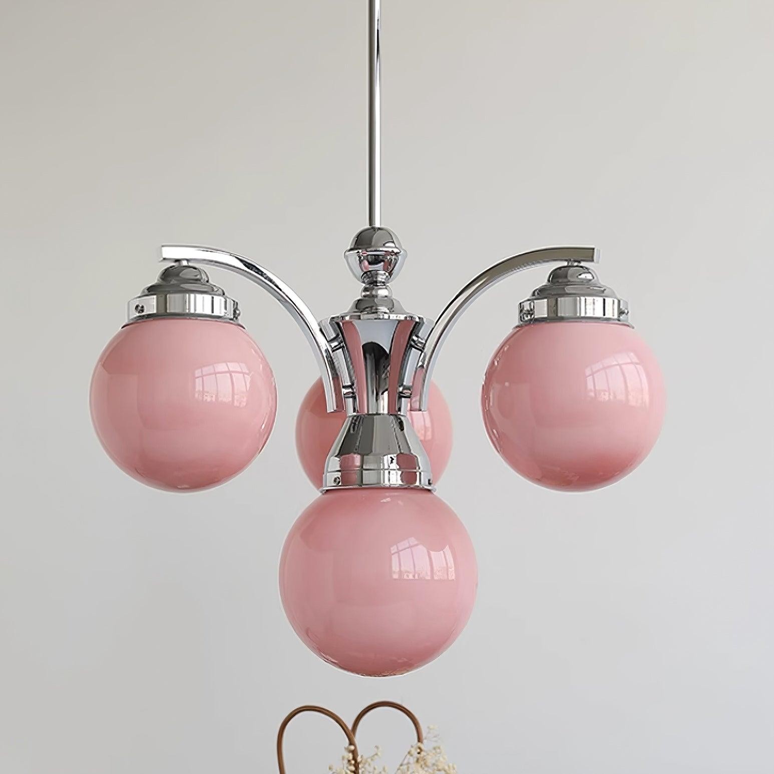 Franse elegante glazen bolvormige kroonluchter HL813