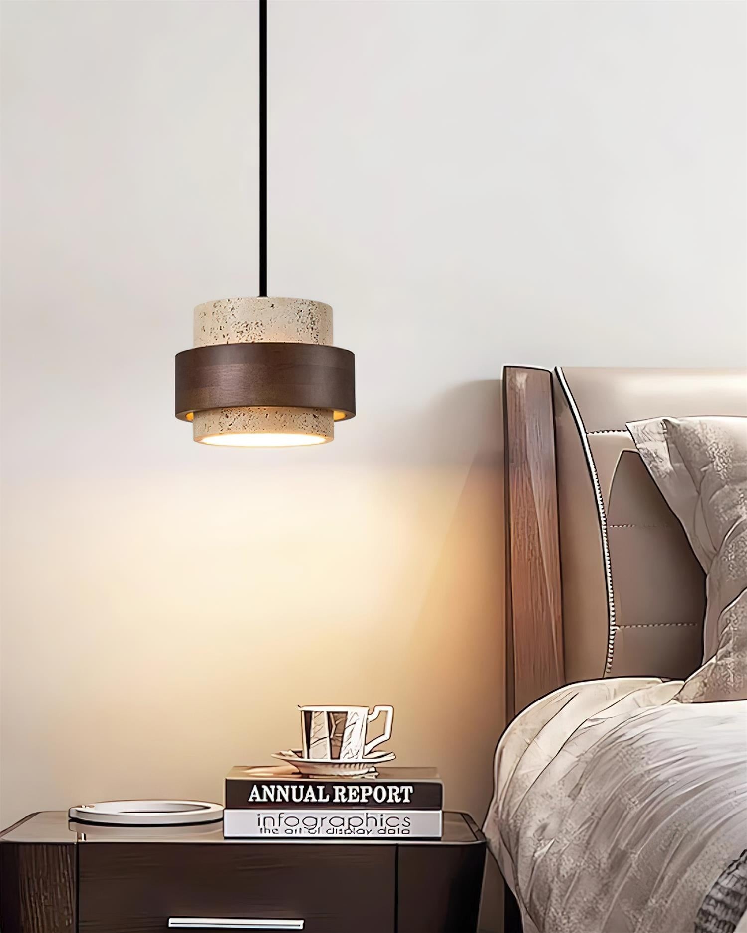 Cilinder Travertijn Hanglamp HL488