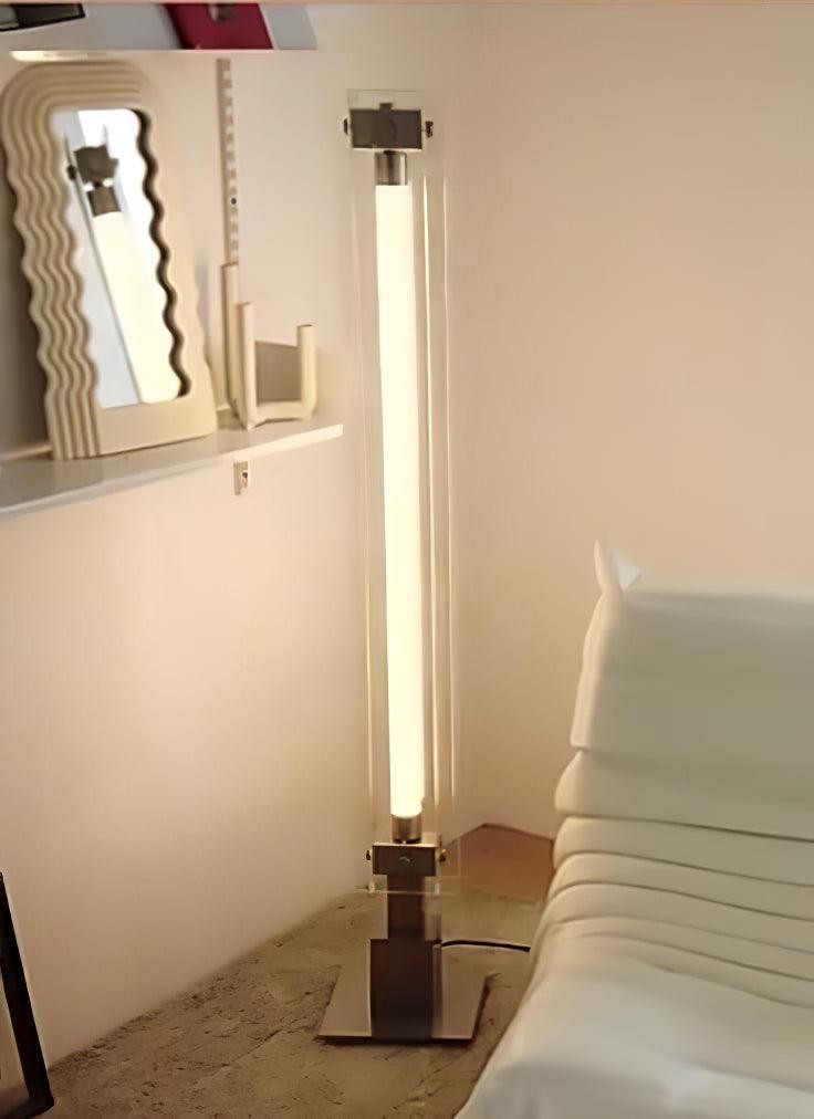 Minimalistische glazen vloerlamp in industriële stijl HL968