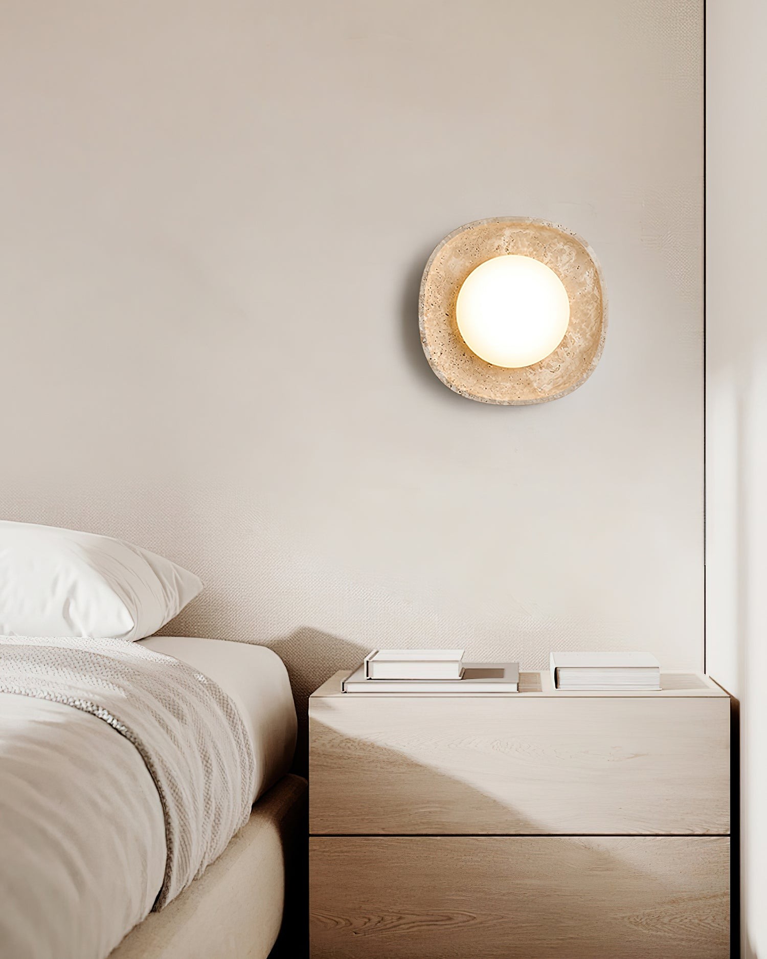 Japanse stijl Wabi-Sabi stenen wandlamp HL442