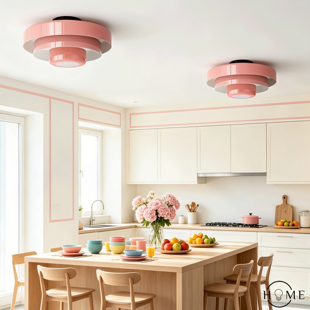 Macaron Disc Hanglamp - Scandinavische Meerlaagse Hanglamp van Metaal voor de Keuken HL179