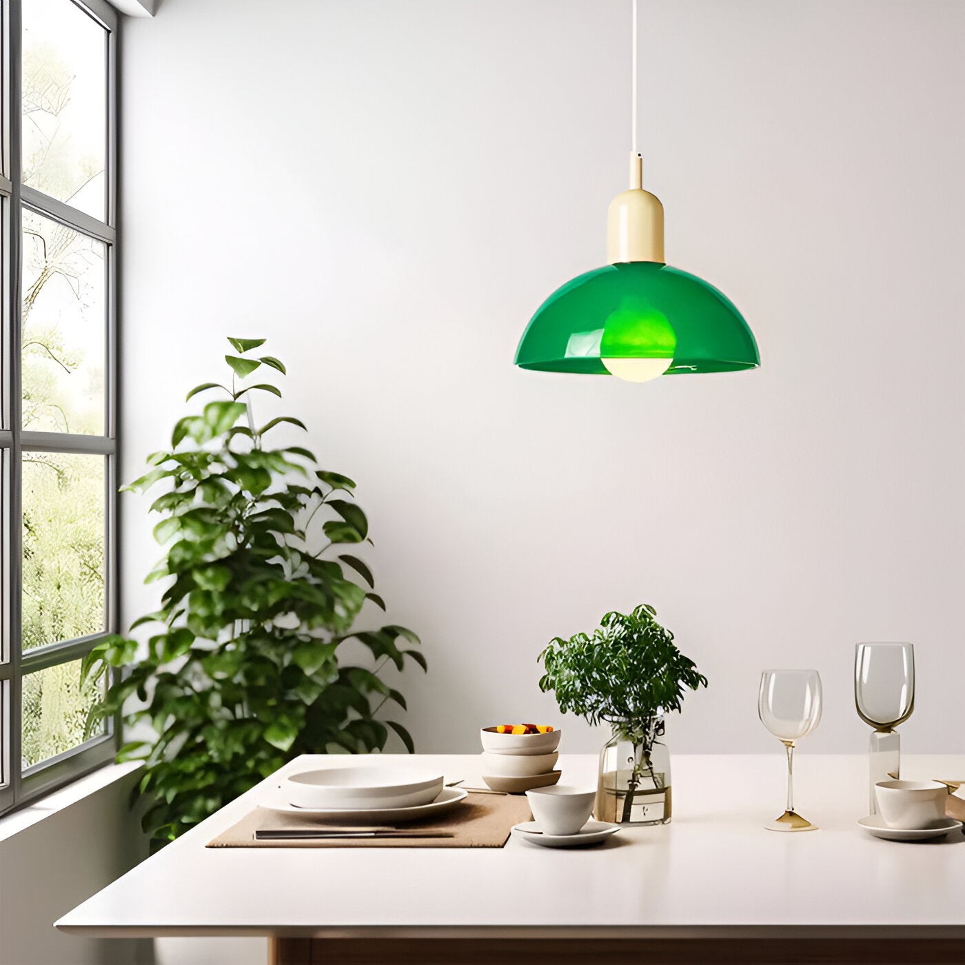 Aurora Nordic kleurrijke komvormige hanglamp HL3369