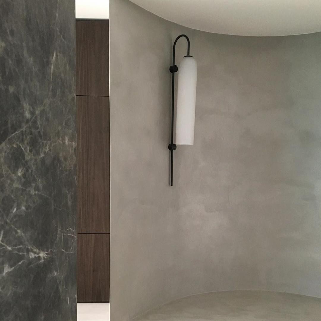 Glazen Float Glide Cilindrische Wandlamp voor Slaapkamer