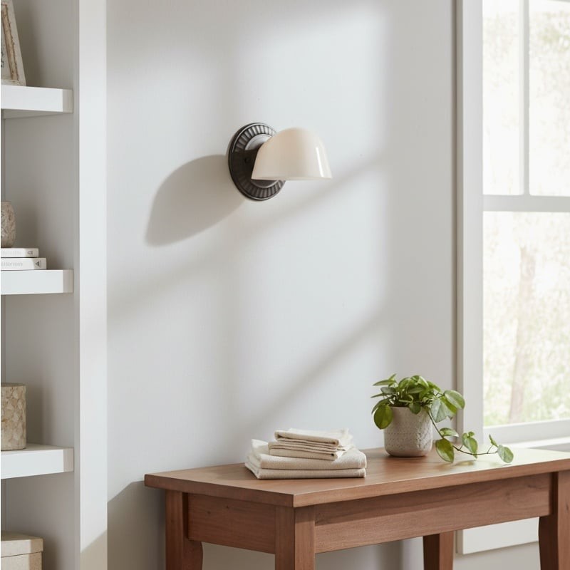 Fiesta wandlamp met ribbels - Art Deco-geïnspireerd ontwerp voor de badkamer HL2001