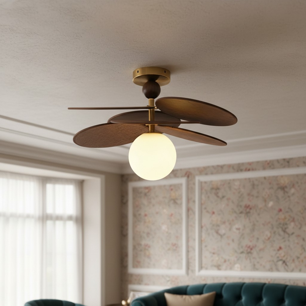 Orrise Plafondlamp met overlappend bladdesign – Moderne decoratieve lamp voor interieurs HL2315