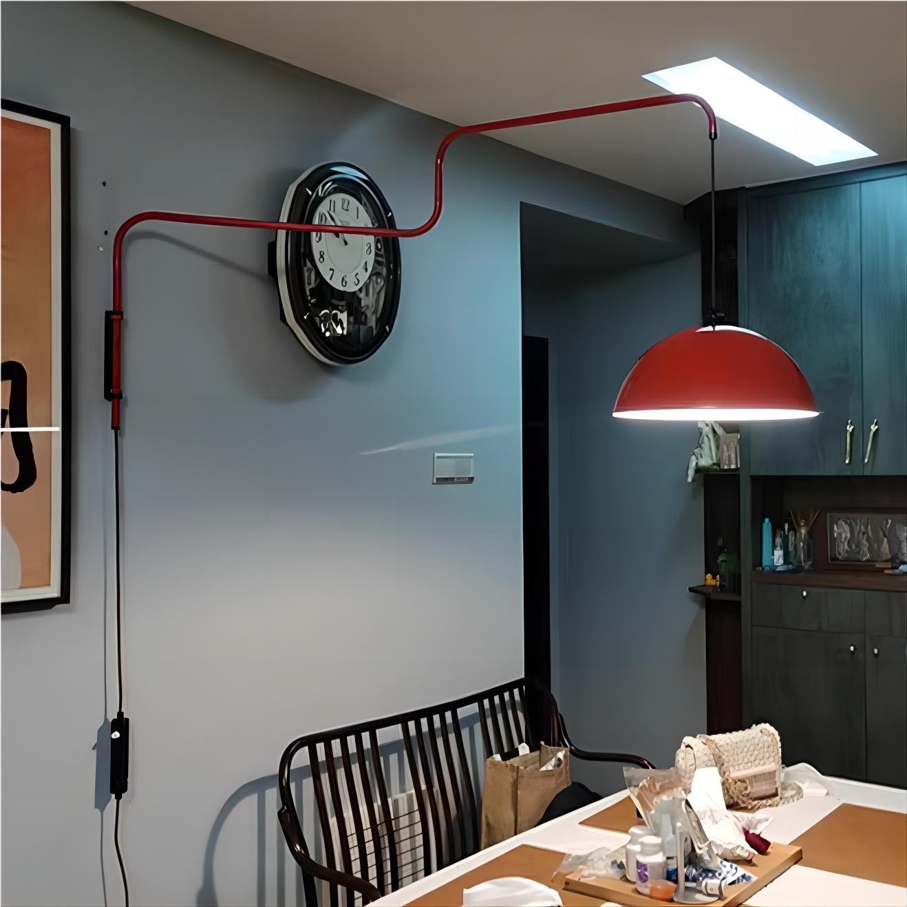Moderne komvormige opvouwbare intrekbare wandlamp HL169