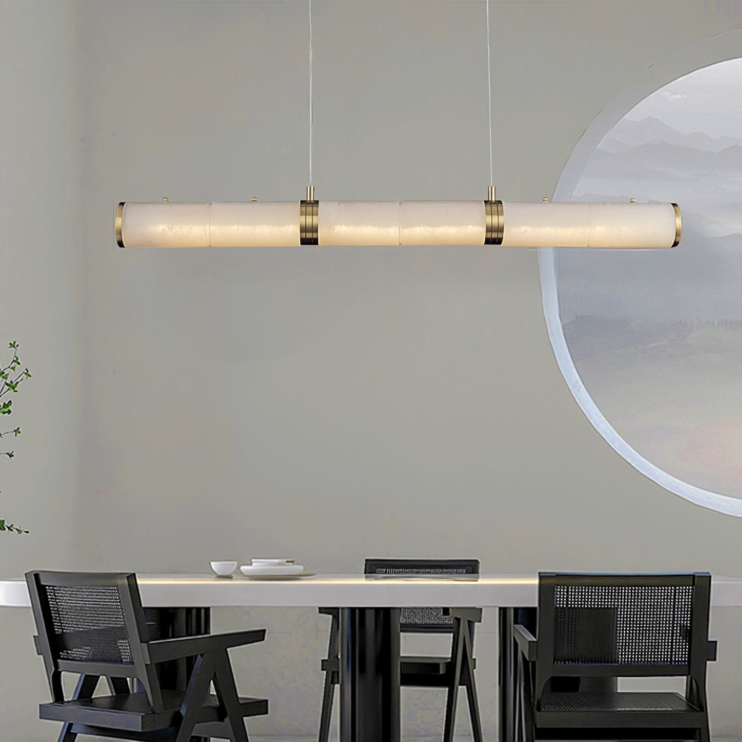 Luxe albasten balken hanglamp HL345