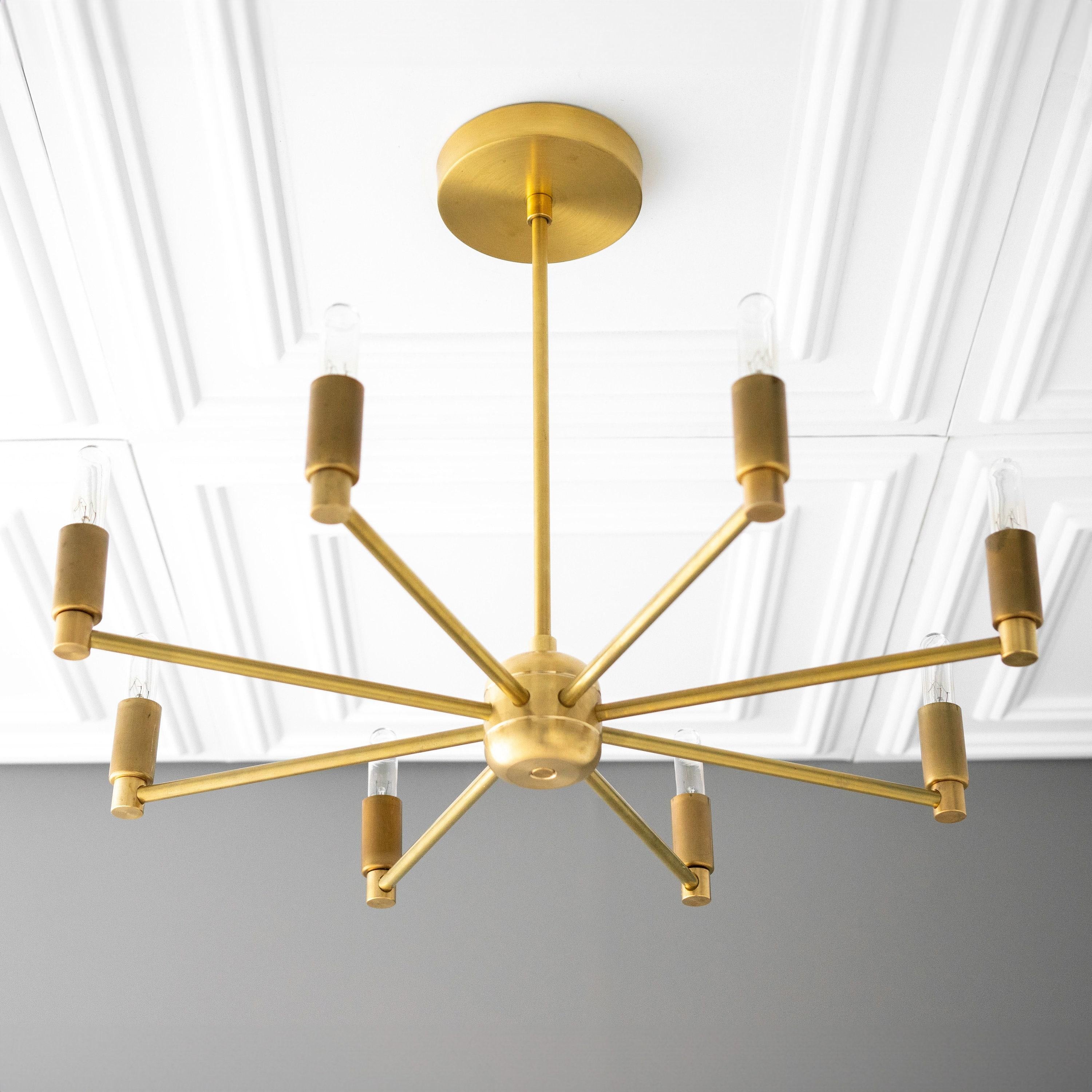 Mobilux Line moderne kroonluchter - 8-armige Mid Century hanglamp HL1700