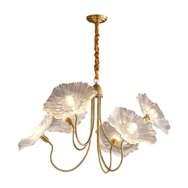 Nordic Lotusblad Glazen Bloem Hanglamp HL277