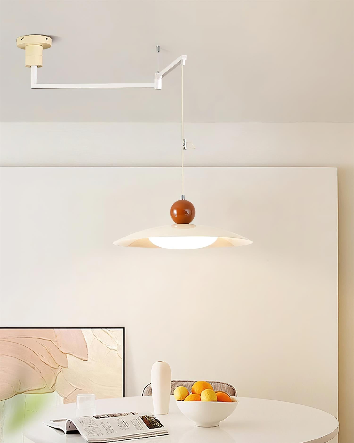 Nordic Flying Saucer Swing Arm Beweegbare Hanglamp HL789
