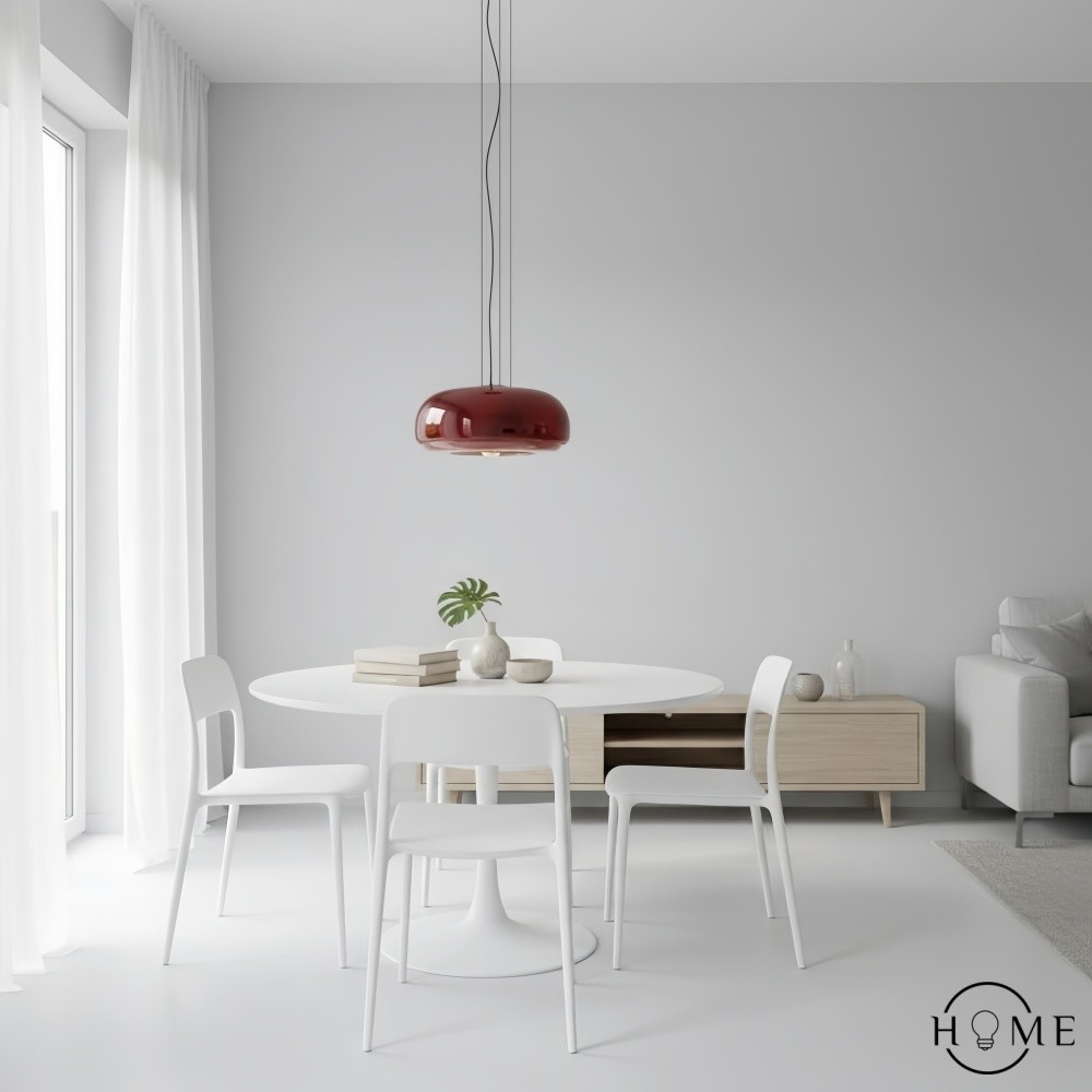 Clinco Macaron Hanglamp met Glas-in-lood - Moderne Hanglamp voor Eetkamer en Slaapkamer HL1098