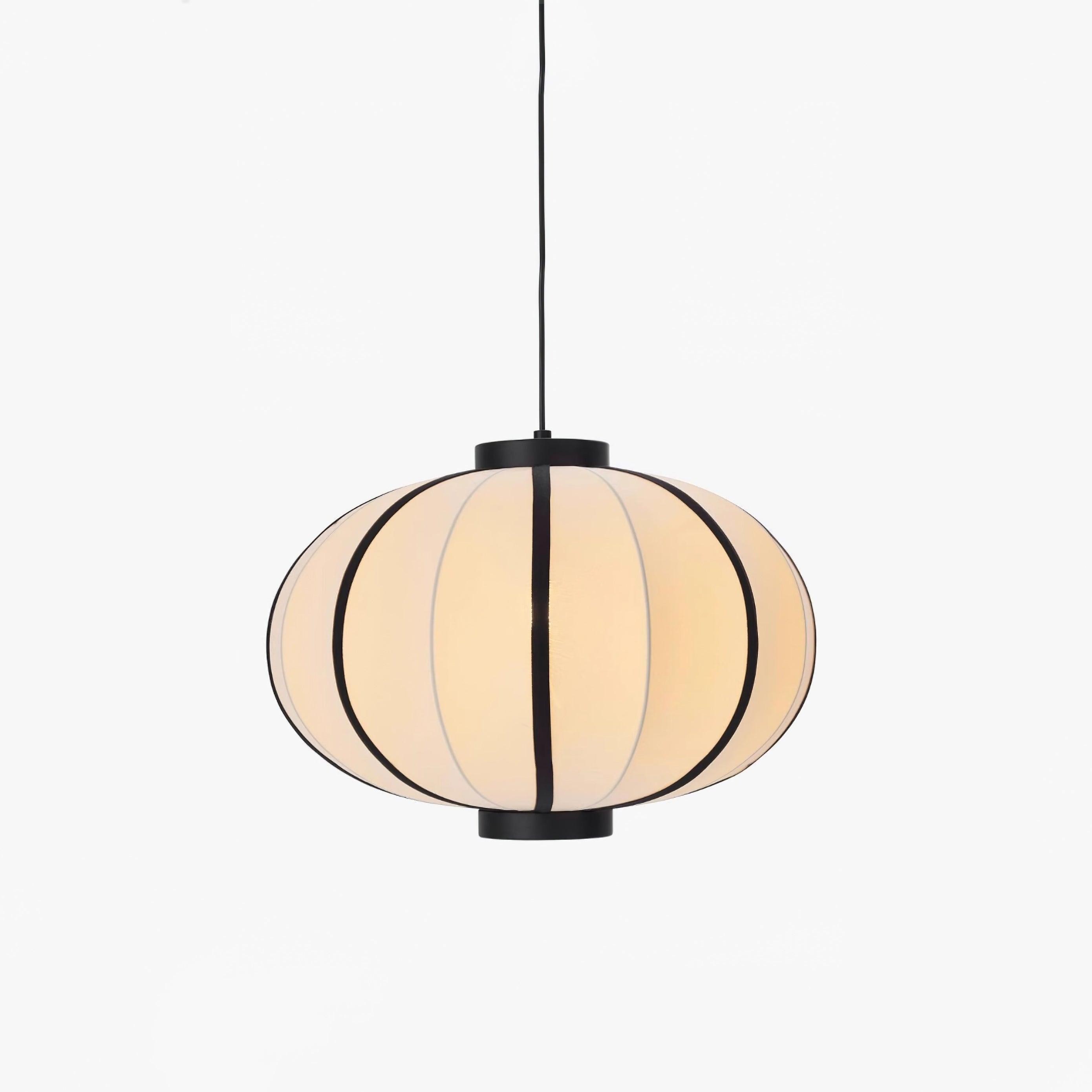 Minimalistische zwart-witte lantaarn hanglamp HL816