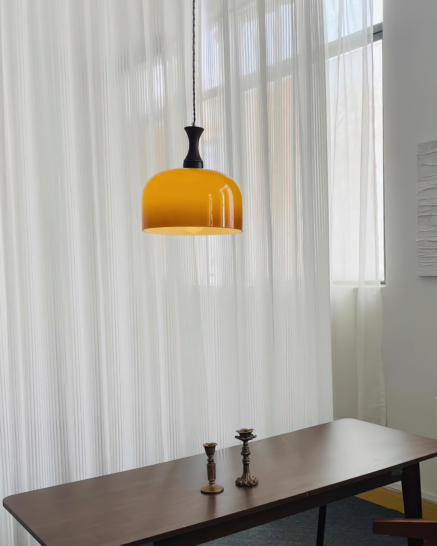 Lacey glazen hanglamp met stekker HL2667