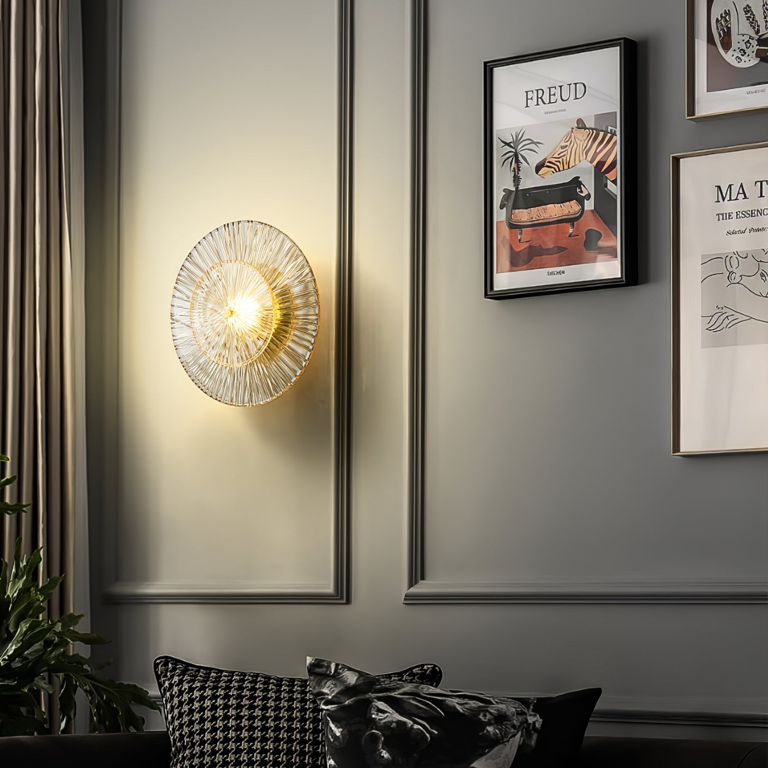 Moderne creatieve ronde kristallen wandlamp HL758