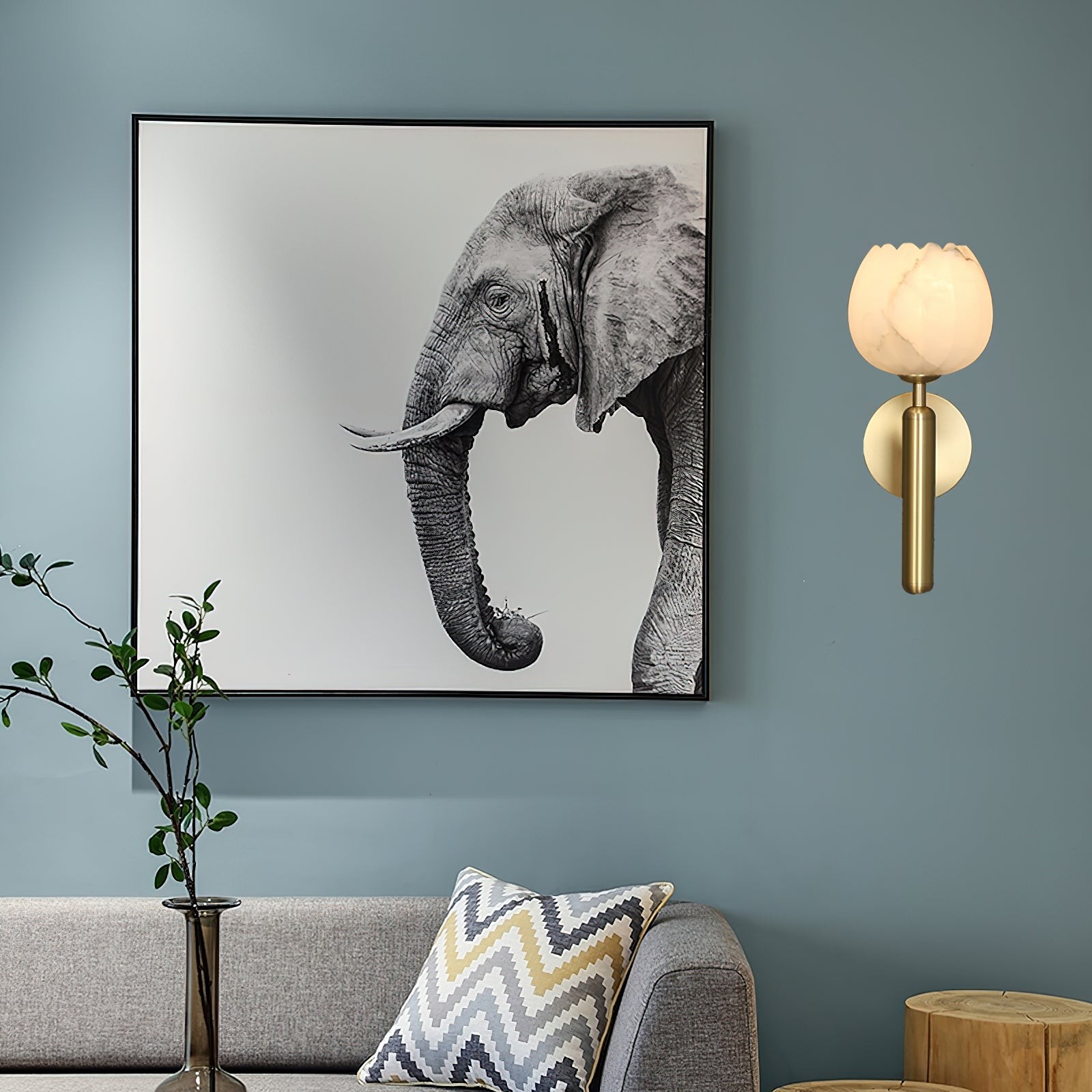 Mian alabaster wandlamp HL2992